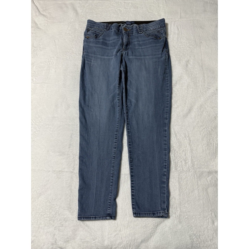 Democracy Jeans Womens 17W Blue Mid Rise Ankle Skimmer‎ Denim Stretch 34x28